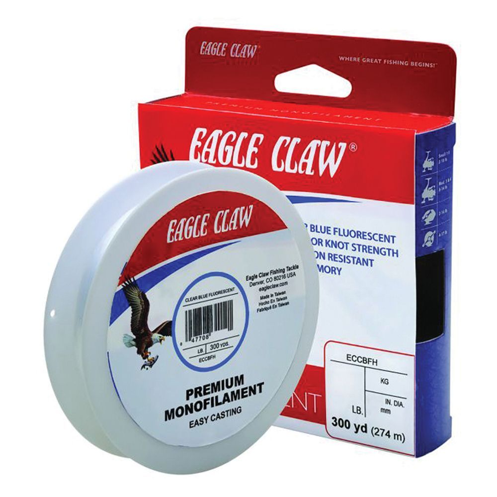 Eagle Claw Classic Line Easy Cast 17 lb Monofilament Fishing Line – 300 Yards