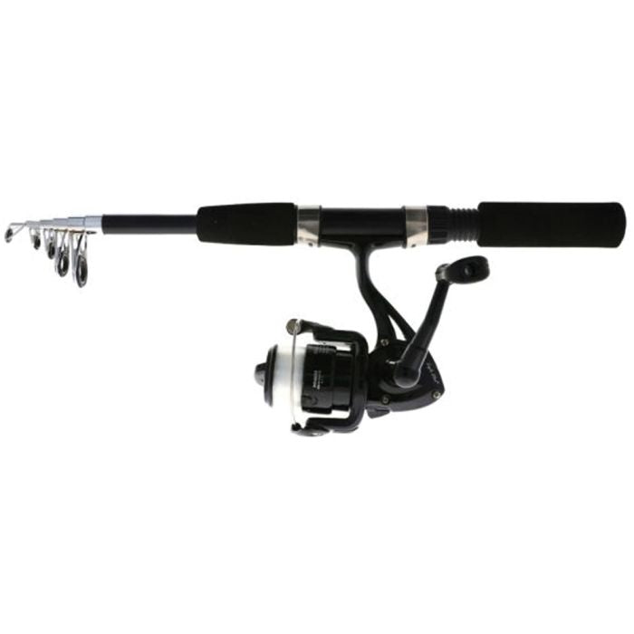 Eagle Claw Pack-It Black 5’6 Telescopic Spinning Rod and Reel Combo