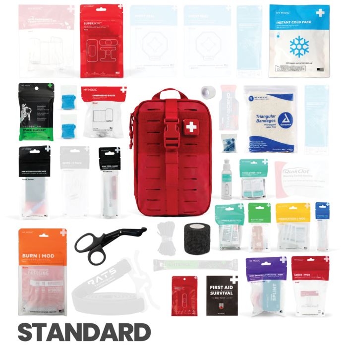 My Medic MYFAK Standard First Aid Kit – Red | Advanced Trauma & Outdoor Medical Kit