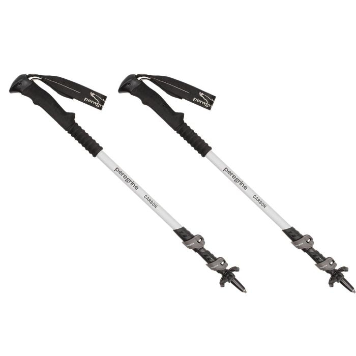 Peregrine Uinta Carbon Fiber Telescoping Trekking Poles – Lightweight Adjustable Hiking Poles with EVA Foam Grips (Pair)