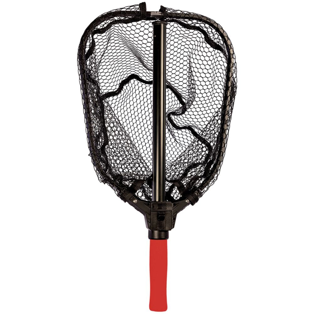 Eagle Claw Folding Landing Net with Telescopic Handle and Rubber Mesh
