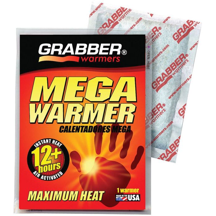 Grabber Mega Hand Warmers – Big Pack Disposable Hand Warmers (Up to 10 Hours of Heat)