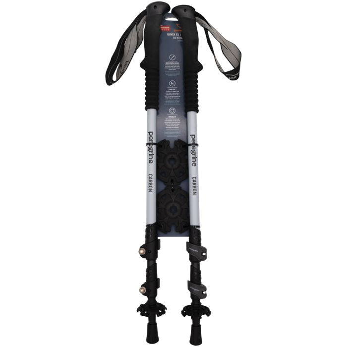 Peregrine Uinta Carbon Fiber Telescoping Trekking Poles – Lightweight Adjustable Hiking Poles with EVA Foam Grips (Pair)