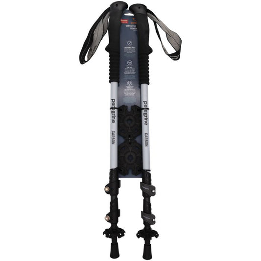 Peregrine Uinta Carbon Fiber Telescoping Trekking Poles – Lightweight Adjustable Hiking Poles with EVA Foam Grips (Pair)