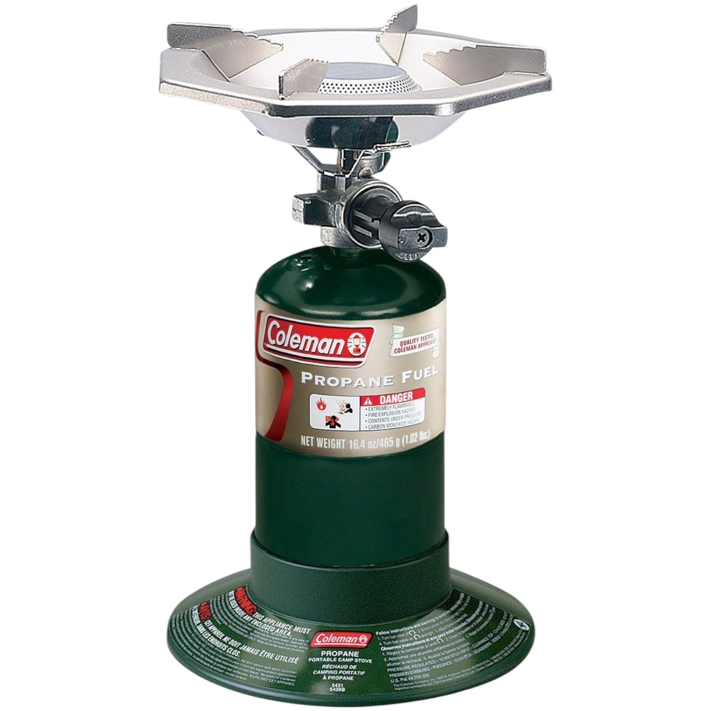 Coleman 1-Burner Propane Stove – Portable Camping Stove, 10,000 BTU, Piezo Ignition