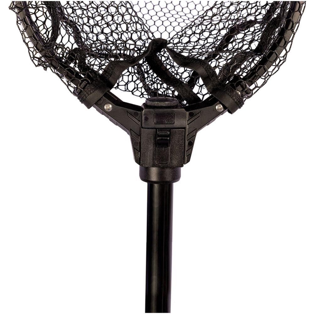 Eagle Claw Folding Landing Net with Telescopic Handle and Rubber Mesh